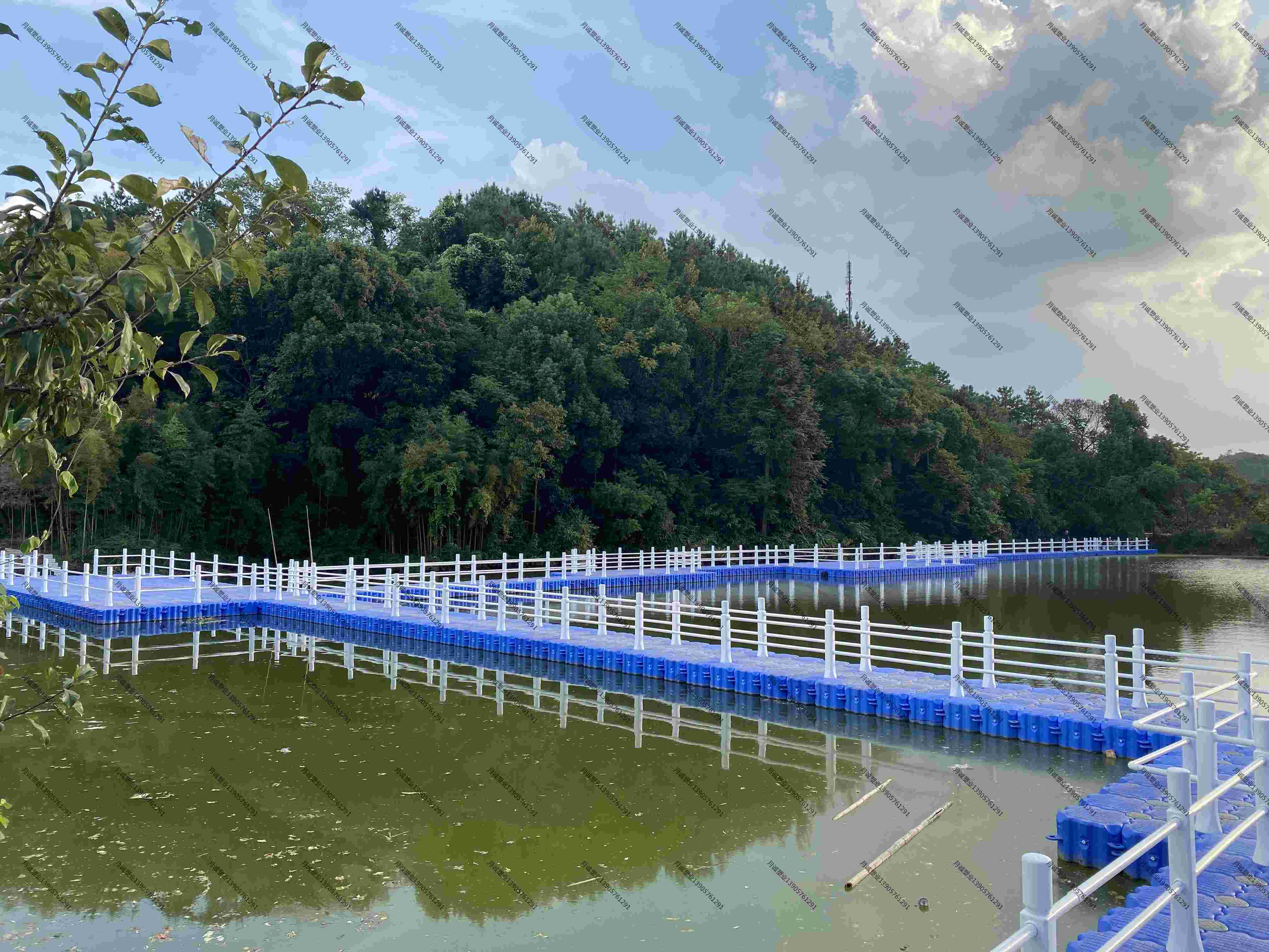 金華橫店影視城水上浮橋